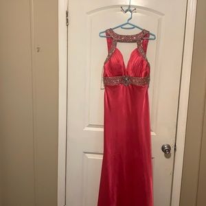 Sequinned ball dress